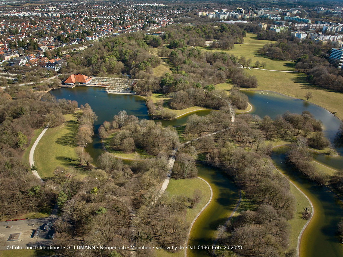 20.02.2023 - der Ostpark im zu warmen Februar 2023 in Neuperlach